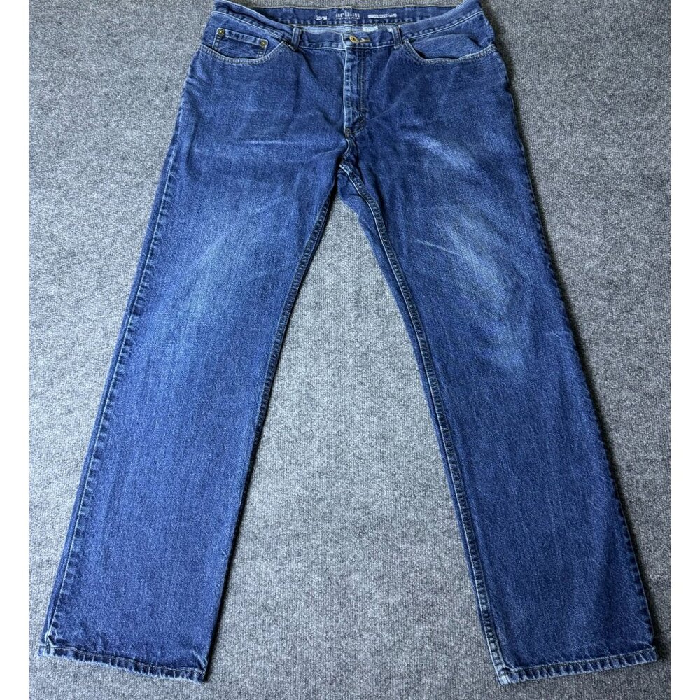VTG Urban Pipeline Jeans Men 38x33* 100% Cotton Workwear Dark Wash Denim 90s Y2K